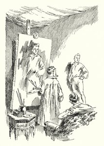 Illustrazione per Il Ritratto di Dorian Gray di Oscar Wilde