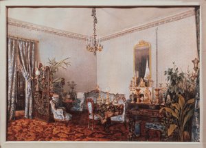 La sala di disegno nella casa Varvara Obreskova da Luigi Premazzi