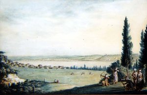 Vista lontana della città di Cospoli
