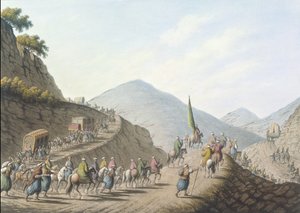 La montagna dei Balcani, tavola 2, pub. da William Watts da Luigi (after) Mayer