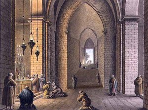 La tomba della Vergine Maria, Gerusalemme, pub. da William Watts da Luigi (after) Mayer