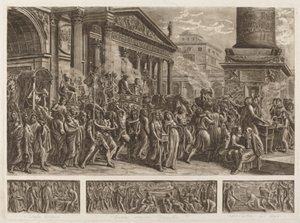 Le ceneri di Traiano portate in una processione trionfale da Luigi Ademollo