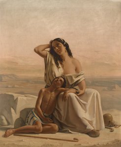 Agar e Ismaele nel deserto da Luigi Alois Gillarduzzi