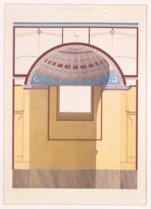 Nicchia nel tepidarium, Casa di Diomede, Pompei, 1897 da Luigi Bazzani