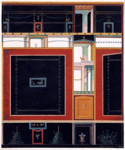 Decorazioni murali dalla Casa di Aulo Vettio, Pompei, c.36-39 d.C., 1897 da Luigi Bazzani