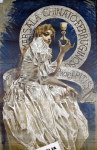 Pubblicità per il digestivo italiano Marsala. Dipinto di Conconi. da Luigi Conconi