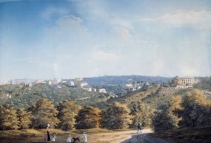 Collina di Capodimonte e ville lungo la strada Ponti Rossi