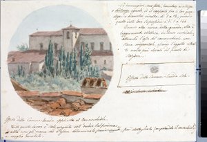 Veduta della chiesa di San Salvatore al monte vicino a Firenze da Luigi Garibbo