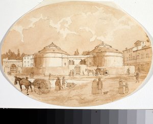 Veduta di piazza Porta al Prato a Firenze da Luigi Garibbo