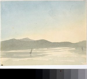 Veduta di un lago all