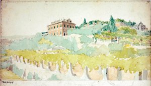 Veduta della villa del Marchese Gian Carlo di Negro conosciuta come Villetta Di Negro a Genova