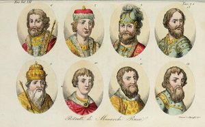 6. Yaroslav 7. Sviatoslav II 8. Sviatopolk 9. Vladimir Monomakh 10. Yuri I 11. Ivan II 12. Dmitry Donskoy 13. Ivan III, 1831 da Luigi Giarrè