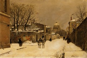 Una strada vicino agli Invalides, Parigi da Luigi Loir
