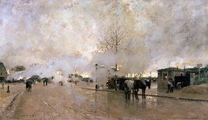 Fumo sulla linea del circuito di Parigi, 1885