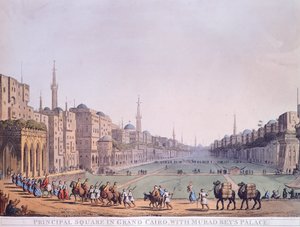 Piazza principale del Cairo da Luigi Mayer