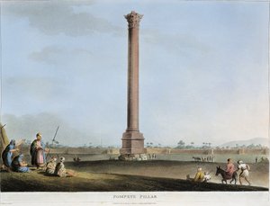 Egitto, Alessandria, Colonna di Pompeo da Luigi Mayer