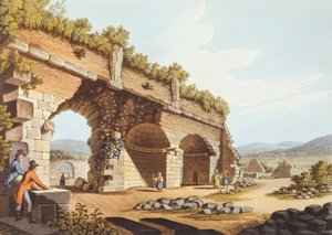 Viaggiatori europei davanti al Tempio di Diana a Efeso