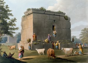 Monumento tra Tripoli e Tortosa, inciso da William Watts, 1806 da Luigi Mayer