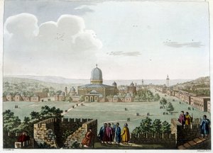Il Tempio di Salomone (Moschea a Gerusalemme) - in "Vedute nei domini ottomani, in Europa, in Asia e in alcune isole del Mediterraneo" dai disegni originali di Luigi Mayer, Londra da Luigi Mayer