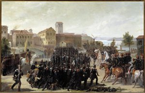 La cattura della città di Peschiera del Garda da parte dei piemontesi, 30 maggio 1848 da Luigi Morgari