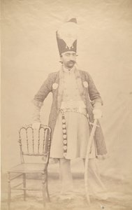 Naser al-Din Shah, ca. 1852-55 da Luigi Pesce