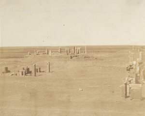 Veduta generale di Persepolis presa dalla montagna, 1858 da Luigi Pesce