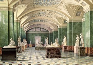 La prima sala della scultura moderna, Nuovo Ermitage, 1856