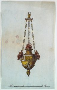 Disegno, Lampada da altare, 1800-1825
