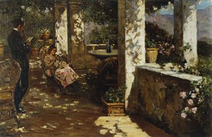 Riposo sulla terrazza