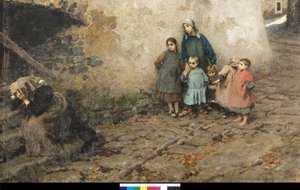 La scuola del dolore, 1895 da Luigi Rossi