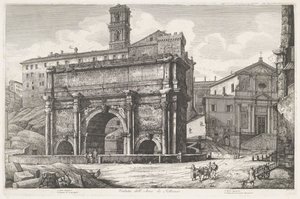 Arco di Settimio Severo a Roma da Luigi Rossini