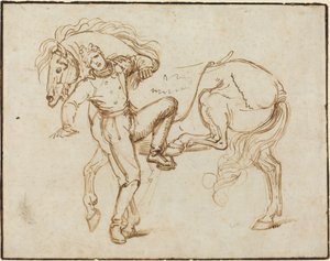 Cavaliere che Monta un Cavallo da Luigi Sabatelli I