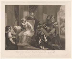 La regina Elisabetta riceve la notizia della morte della regina Maria da Luigi Schiavonetti