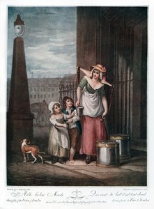 Latte sotto le cameriere, 1793 da Luigi Schiavonetti