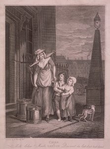 Latte sotto le cameriere, Grida di Londra, c1795 da Luigi Schiavonetti