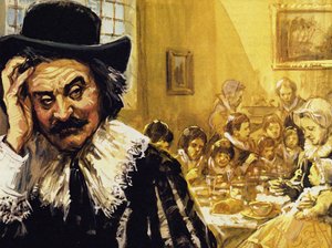 Hals ha lottato per sfamare i suoi figli quando è caduto in difficoltà (litografia a colori)