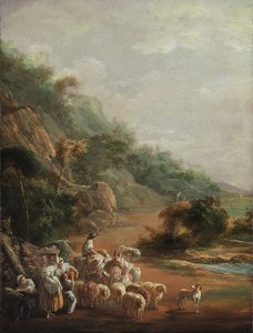 Scena con villaggi da Luis Paret y Alcazar