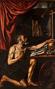 Spagnolo: San Jerónimo penitente en su estudio San Jerome che fa penitenza nel suo studio