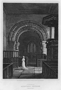 Interno della chiesa di Aspatria, Cumberland