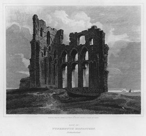 Parte del Monastero di Tynemouth, Northumberland da Luke (after) Clennell