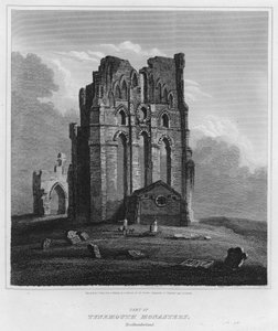 Parte del monastero di Tynemouth, Northumberland da Luke (after) Clennell