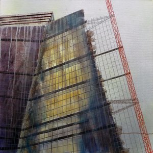 Metastruttura VIII, 2016 (olio su tela)