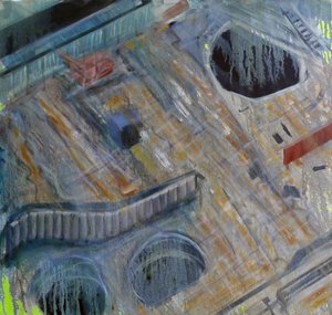Metastruttura V, 2015 (olio su tela)