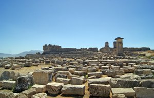 Vista degli scavi dall