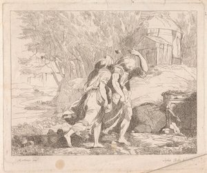 Deucalione e Pirra dopo il Diluvio da Lydia Bates