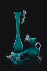 Cuori sanguinanti color verde acqua da Lydia Jacobs