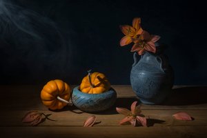 Natura morta rustica autunnale da Lydia Jacobs