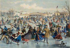 Central Park, inverno - Lo stagno di pattinaggio da Lyman Wetmore Atwater
