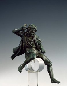 Arte greca: Alessandro Magno a cavallo. Scultura in bronzo di Lisippo di Sicione. Museo Nazionale di Villa Giulia, Roma, Italia da Lysippos (attributed to)