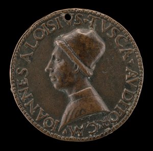 Giovanni Alvise Toscani, c. 1450-1478, giurista milanese, avvocato consistoriale (recto) da Lysippus Junior